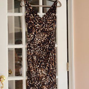 Lauren Ralph Lauren Leopard Dress Size Medium